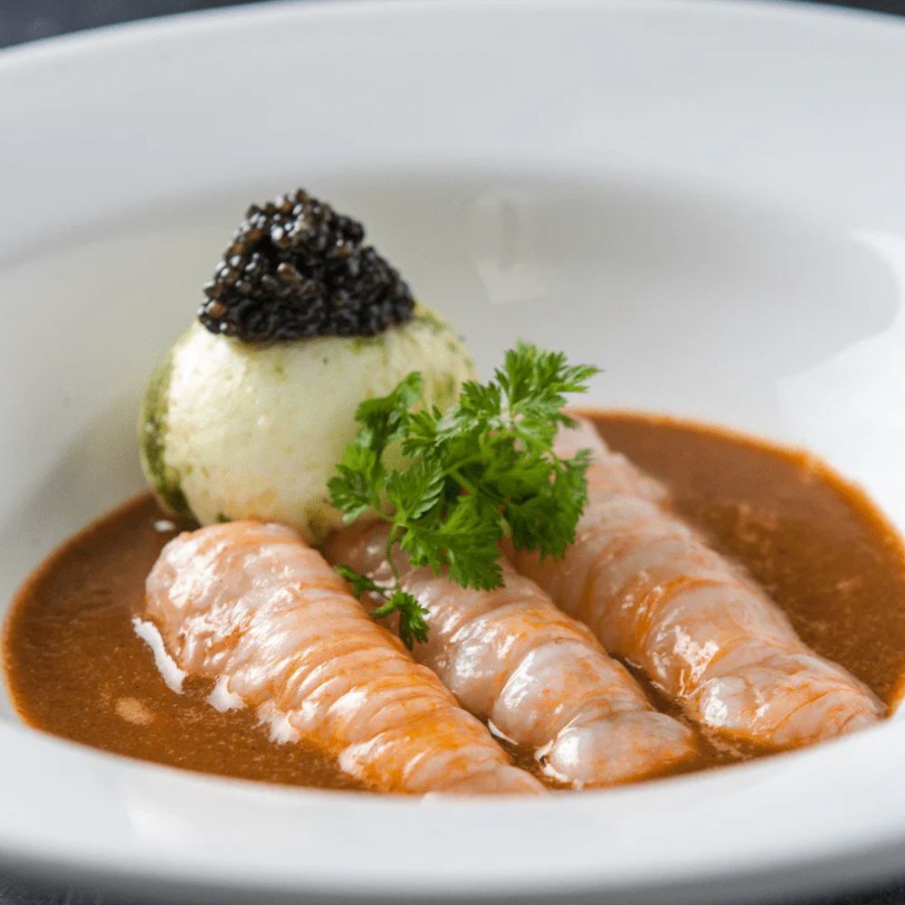 Jomfruhummer med pocheret æg - Kystfisken