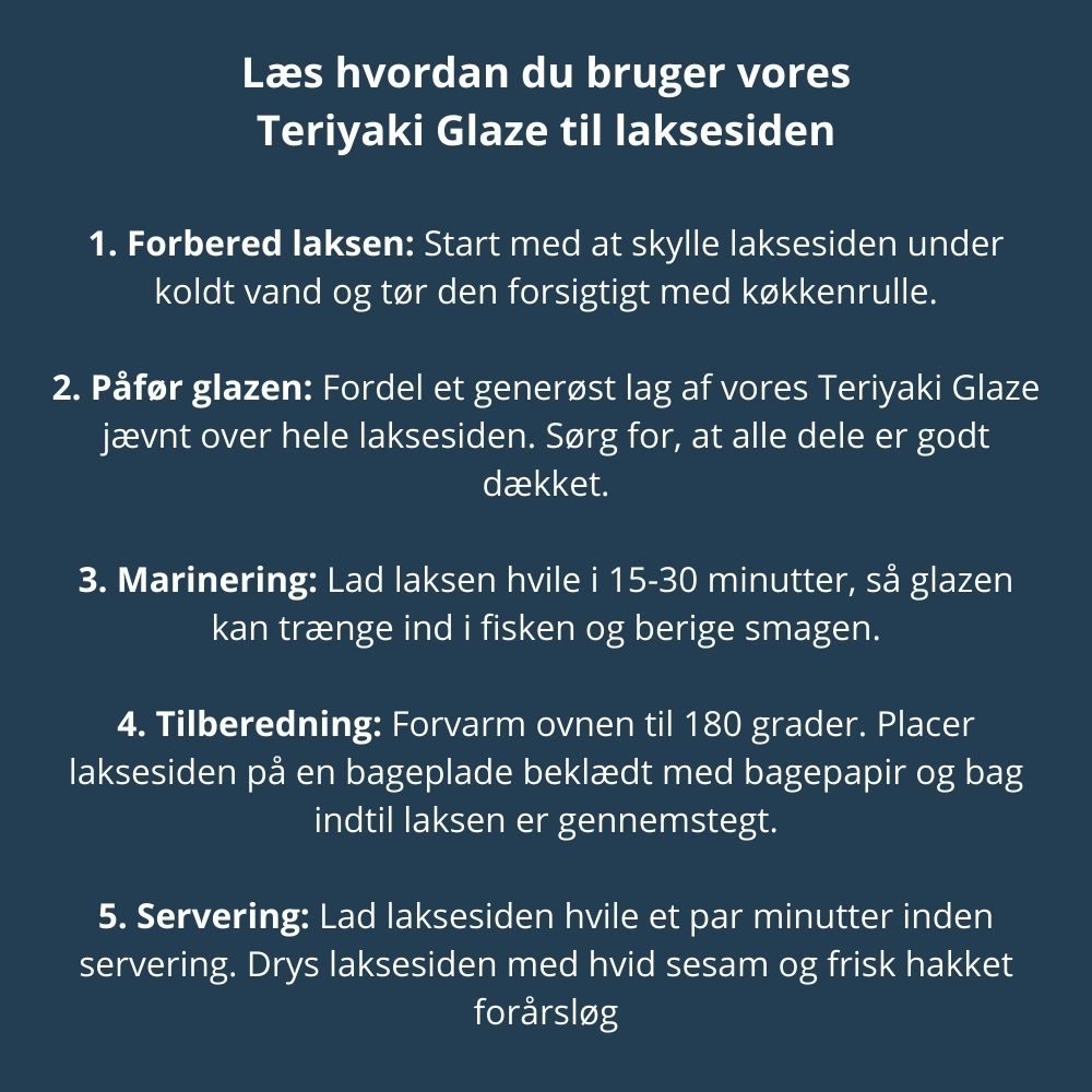 Tirsdagstilbud: 2 x Ekstra store færøske laksesider + 2 x Gratis teriyaki glaze