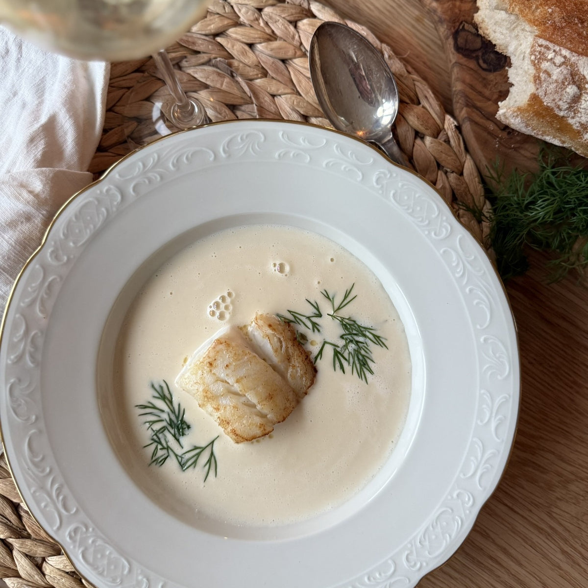 Nyhed: Cremet fiskesuppe + torskeloins inkl. gratis levering