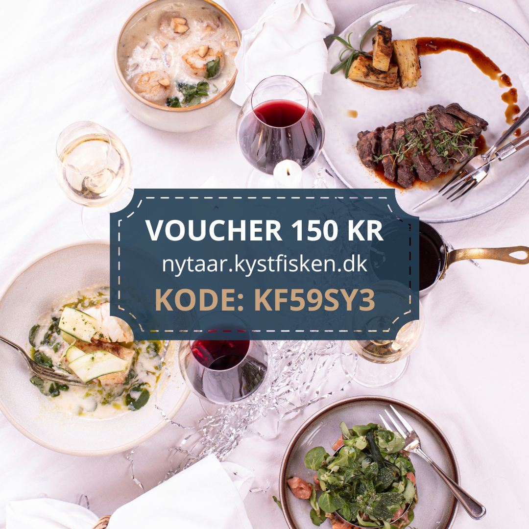 Gavekort - 150 kr til Kystfisken's nytårssite - Kystfisken