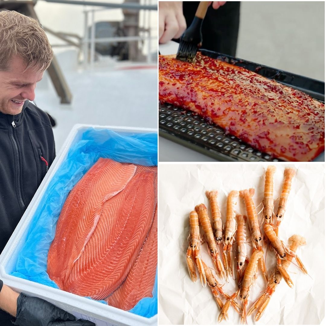 Grillpakke: Lakseside + Jomfruhummer + Teriyaki Glaze - Kystfisken