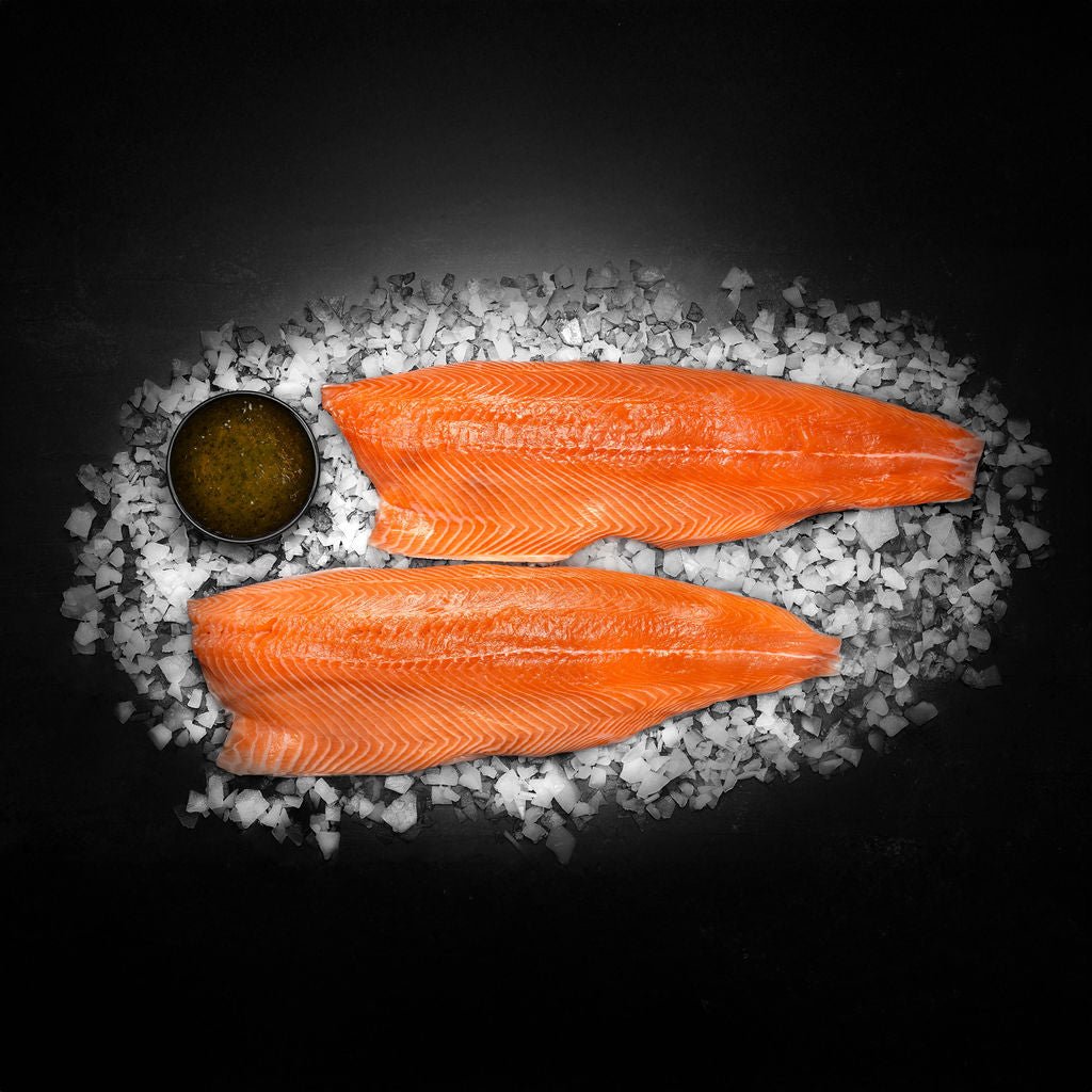 Onsdagstilbud: 2 x Ekstra store færøske laksesider + 2 x Gratis teriyaki glaze - Kystfisken