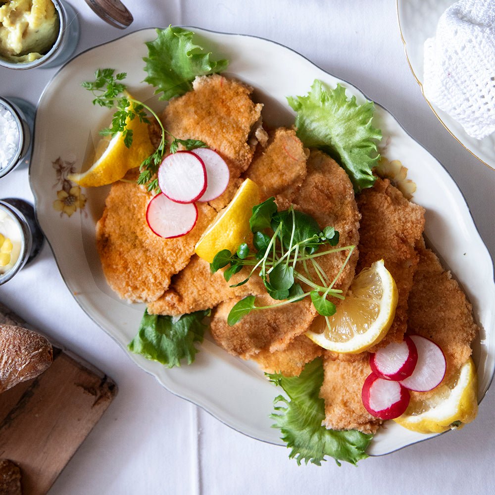 Panerede danske rødspættefileter + Remoulade 180 G. - Kystfisken
