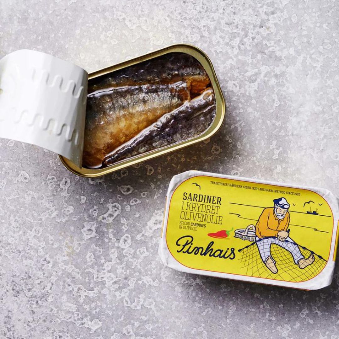 Sardiner i krydret olivenolie - Kystfisken