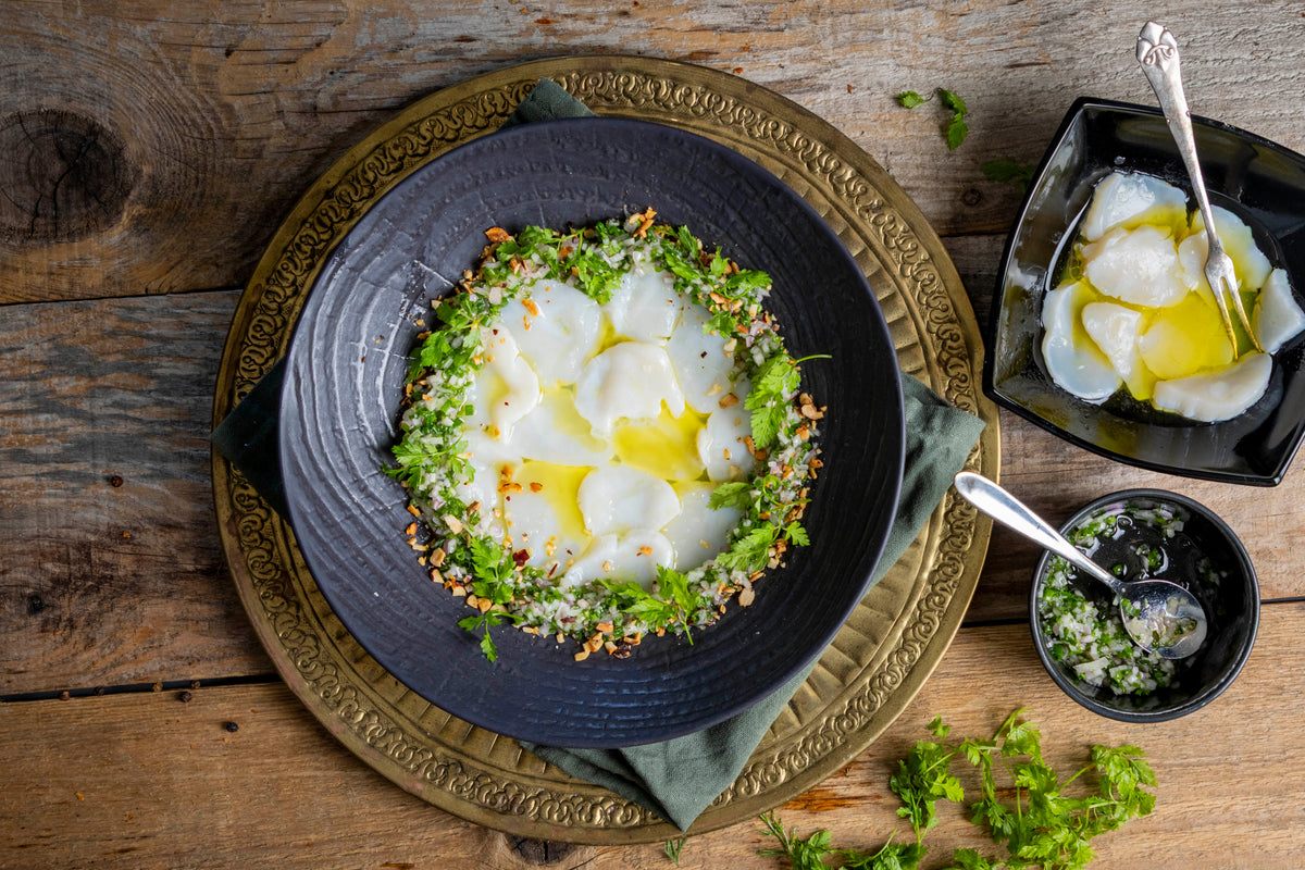 Ceviche af kammusling