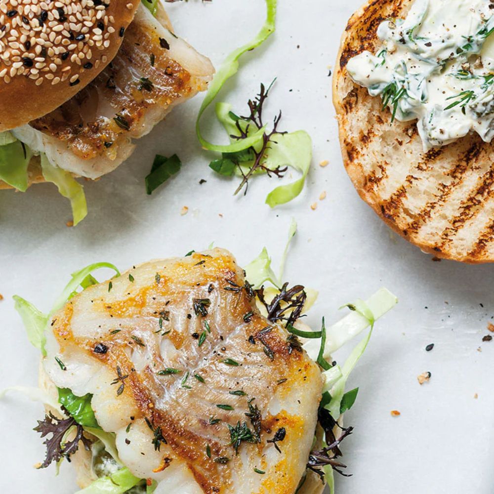 Fiskeburger med mørksej - Kystfisken
