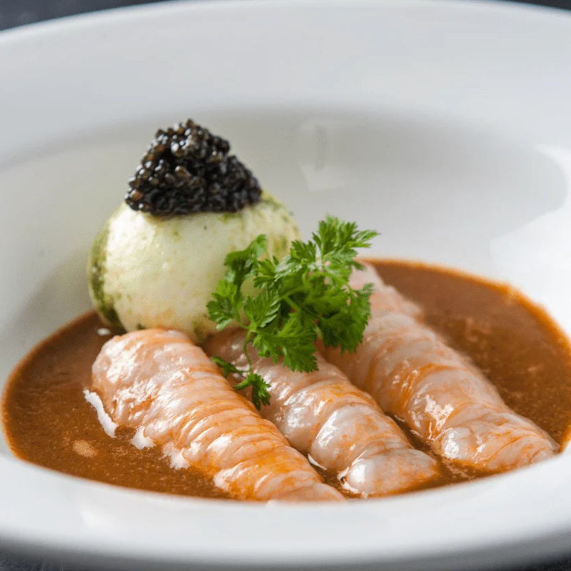 Jomfruhummer med pocheret æg - Kystfisken
