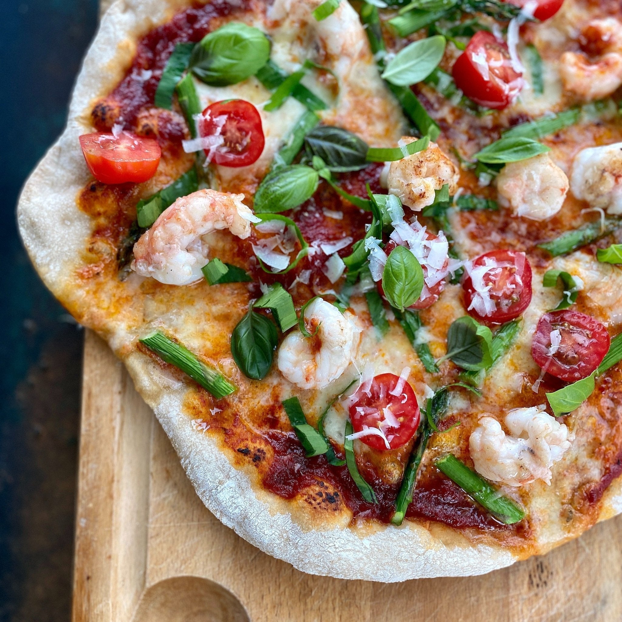 Pizza med jomfruhummer - Kystfisken