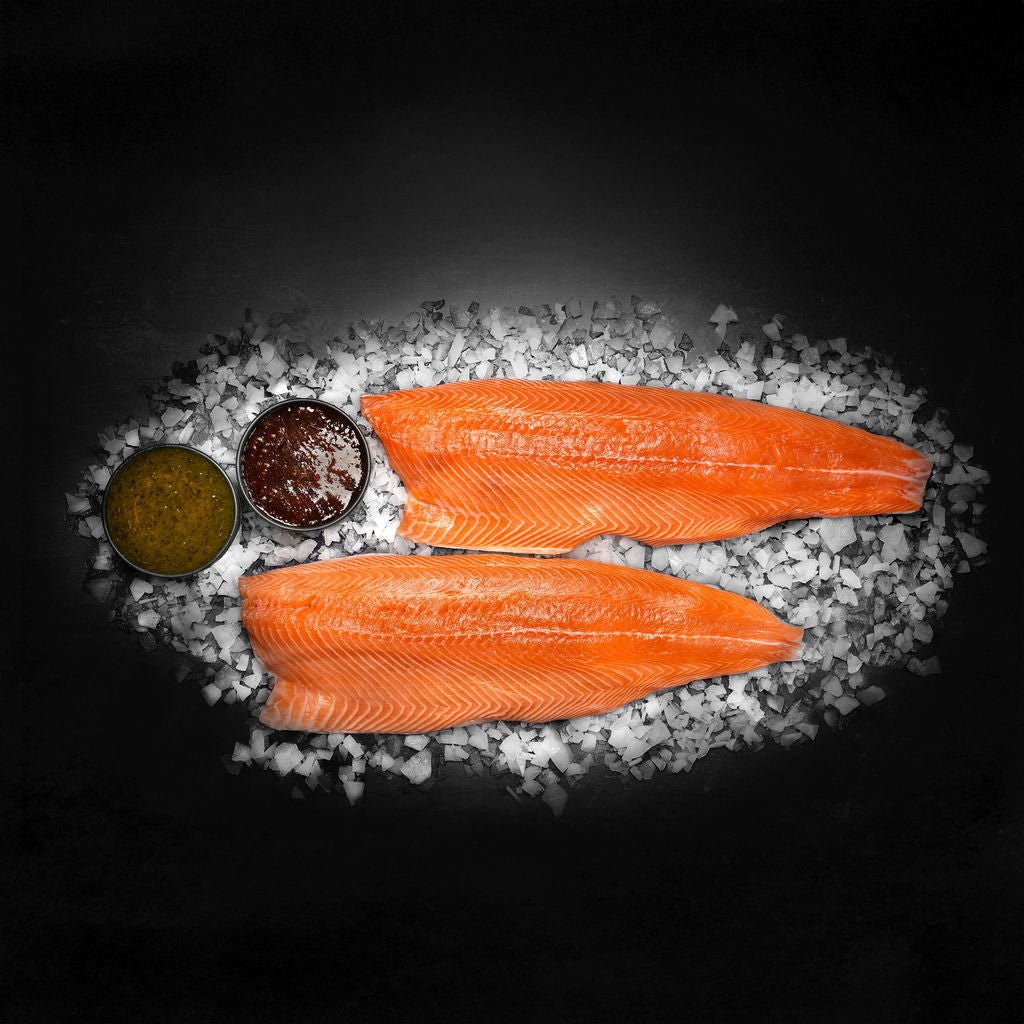2 x Store færøske Laksesider + Gratis Glaze - pakke - Kystfisken