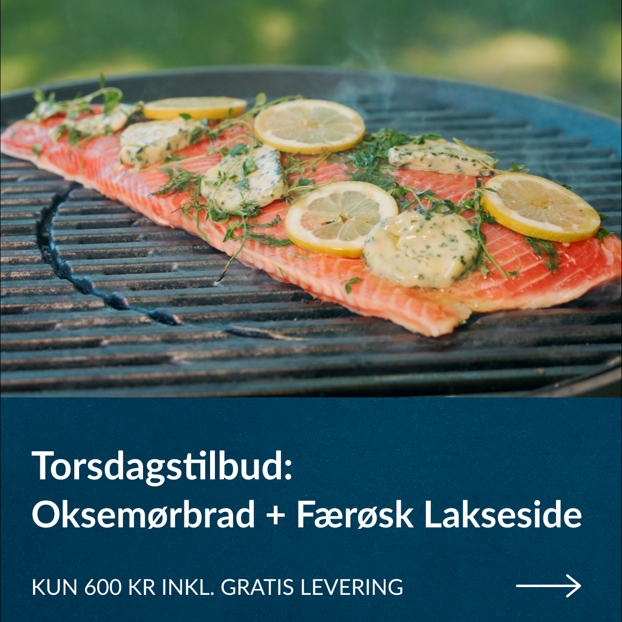 Færøsk laks + Oksemørbrad (Inkl. gratis levering)