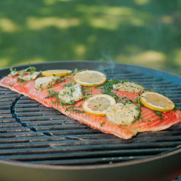 Til grillen: Store jomfruhummere og færøsk laks