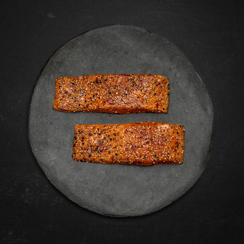 Varmrøget laksestykke m. peber (Påske)