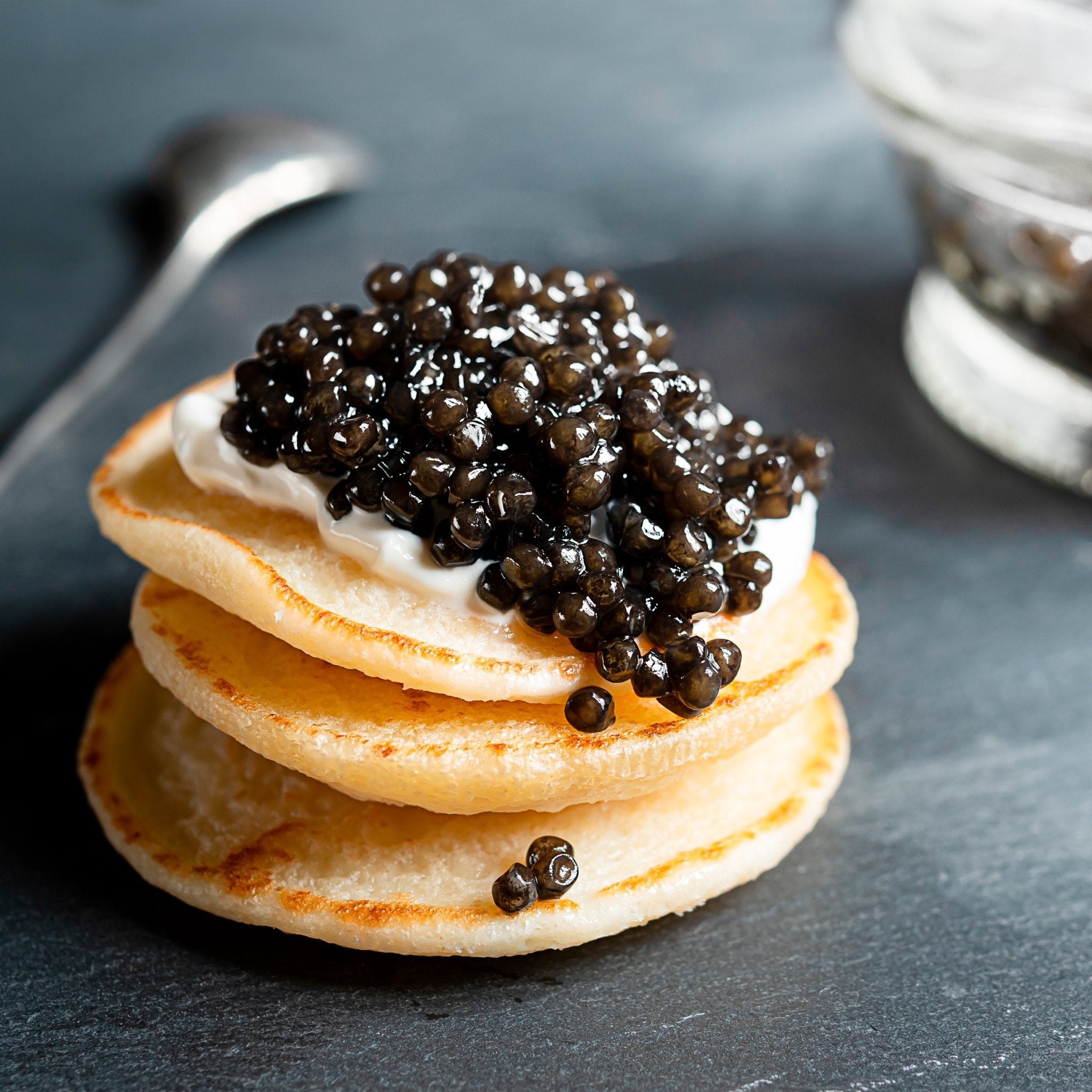 Caviar på blinis - Kystfisken