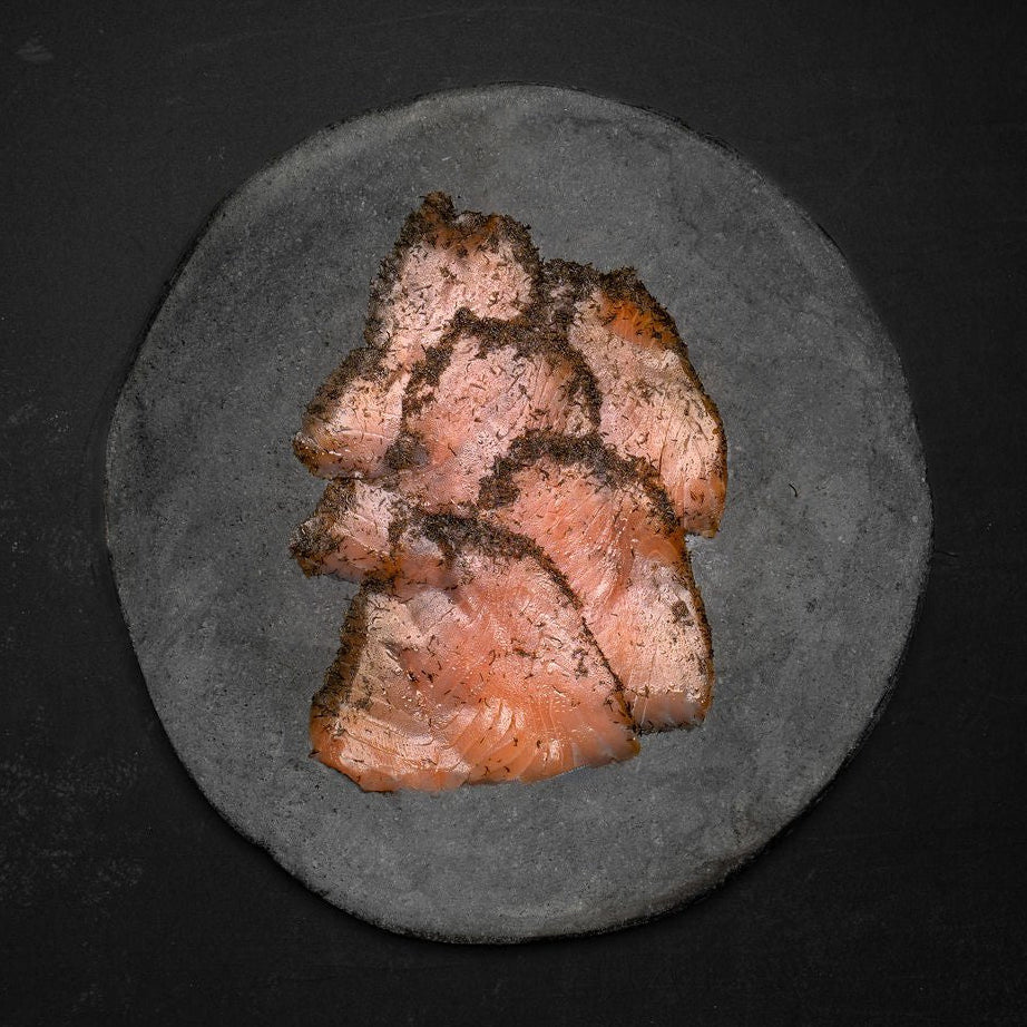 Gravad laks fra lokalt røgeri (Påske) - Kystfisken