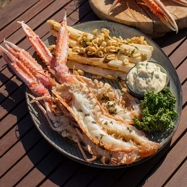 Grillpakken m. kulmuleloin & store jomfruhummere
