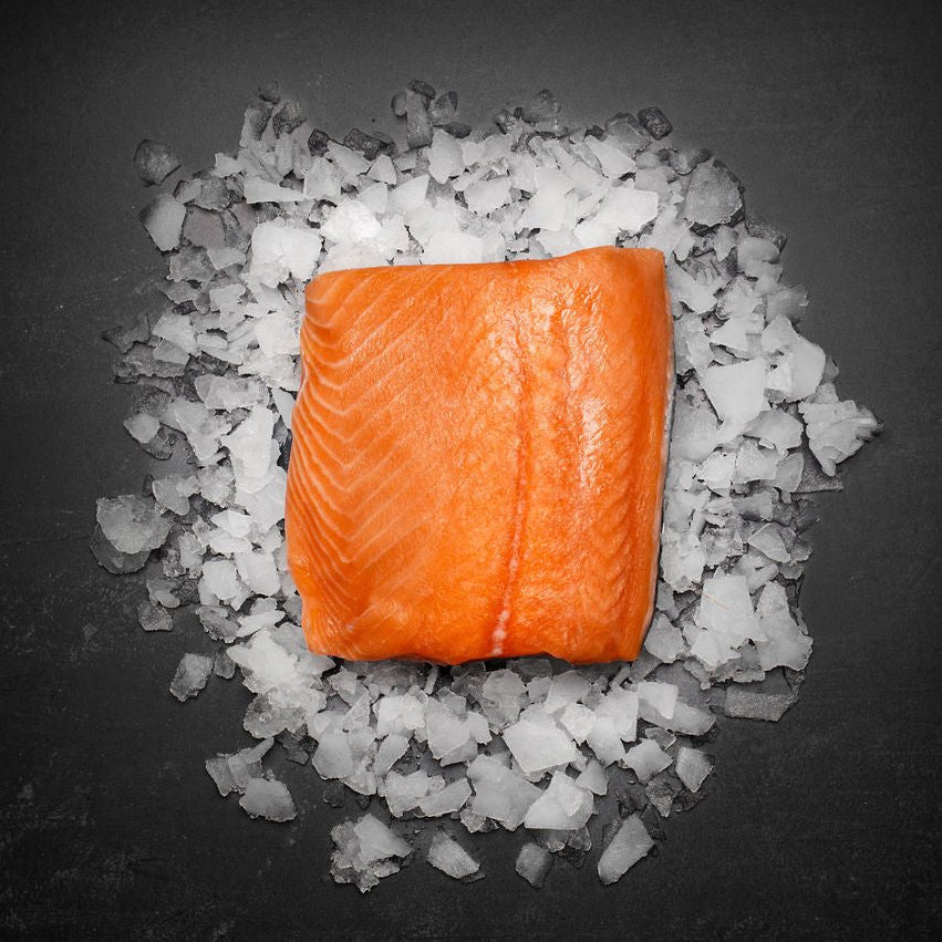 Lakseportion af færøsk superior laks 500 G. - Kystfisken