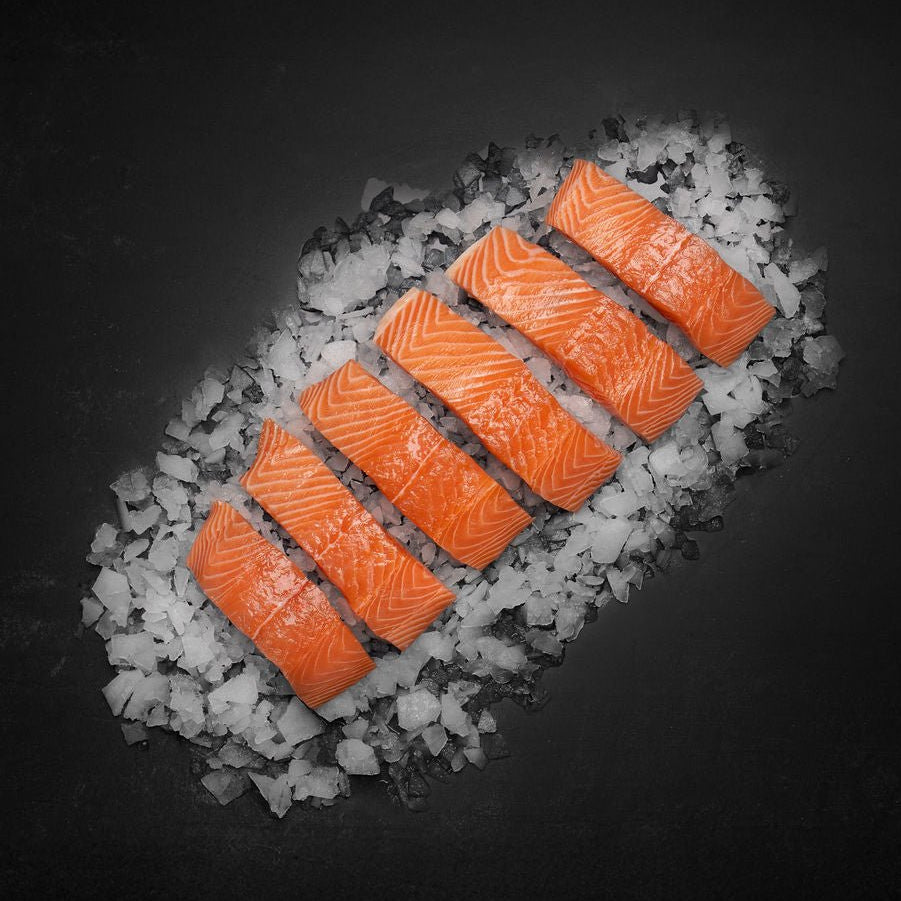 Lakseportion u. skind 150 - 170 G. - Kystfisken