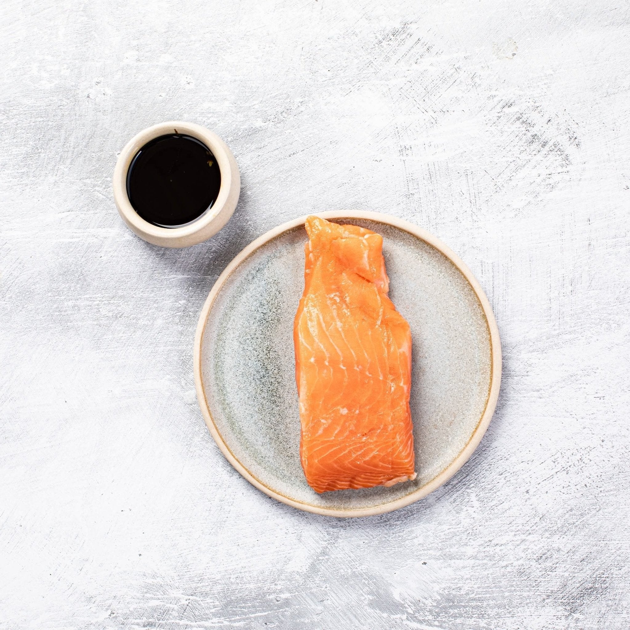 Laksesashimi med soyadressing (2 personer) - Kystfisken