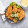 Panerede danske rødspættefileter + Remoulade 180 G. - Kystfisken