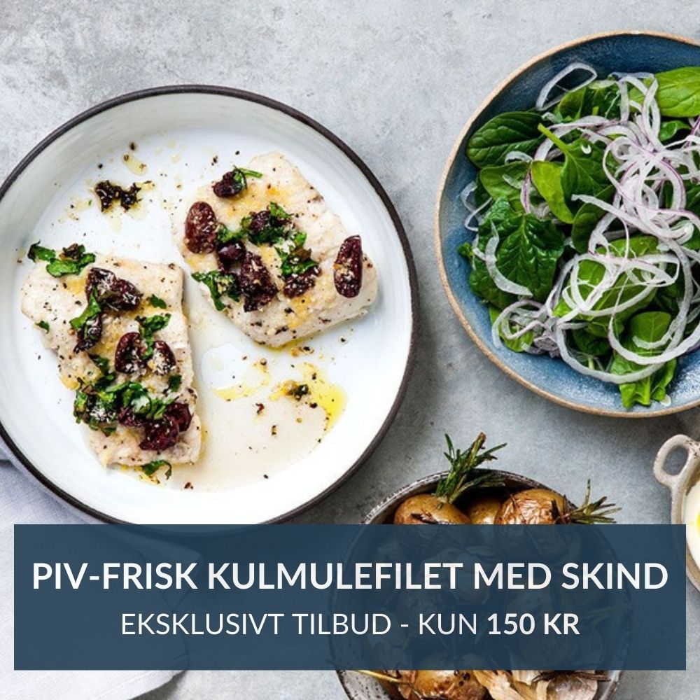 Prøv igen: Kulmulefilet m. skind - Eksklusivt tilbud - Kystfisken