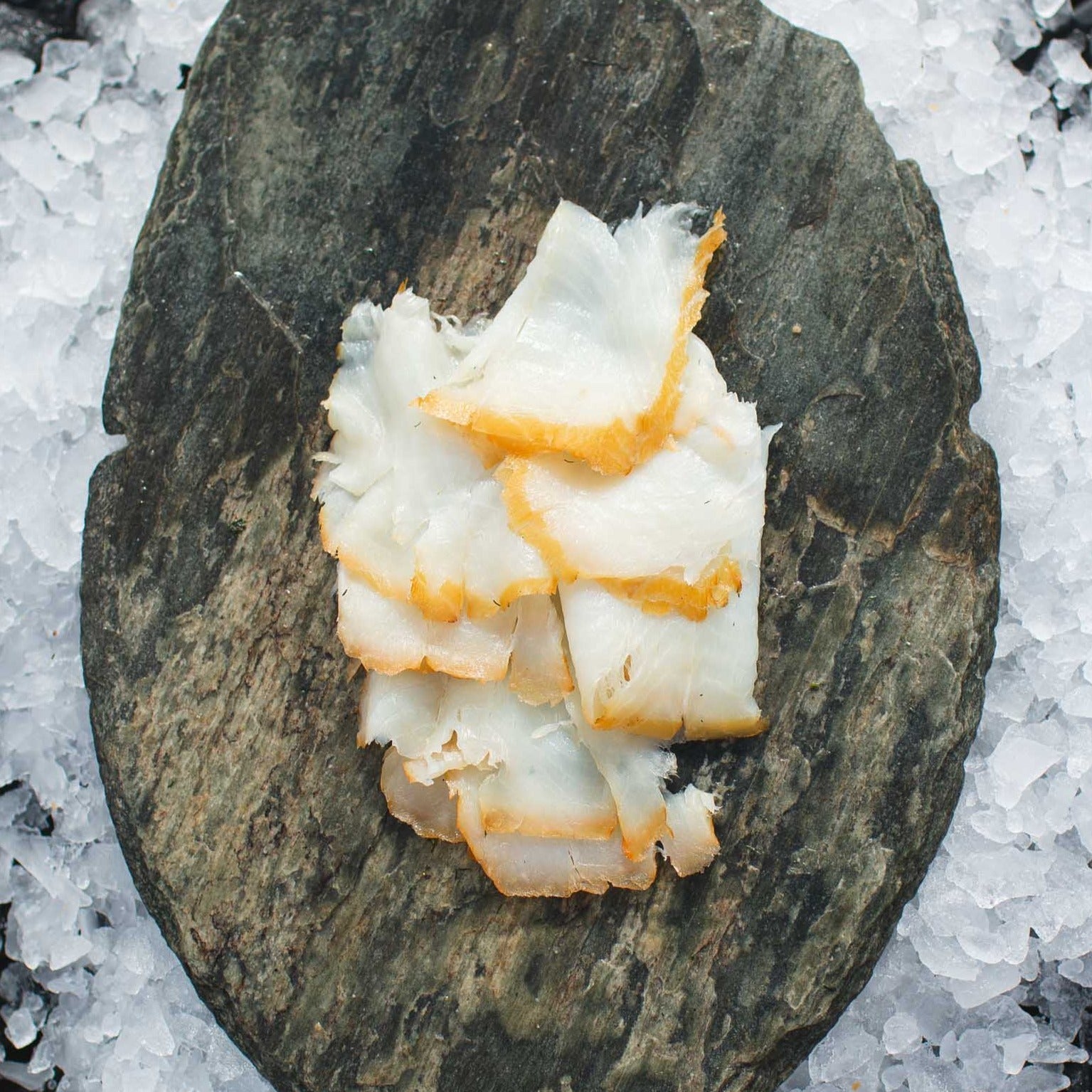 Skiveskåret Hellefisk 100 GR. (Nytår) - Kystfisken